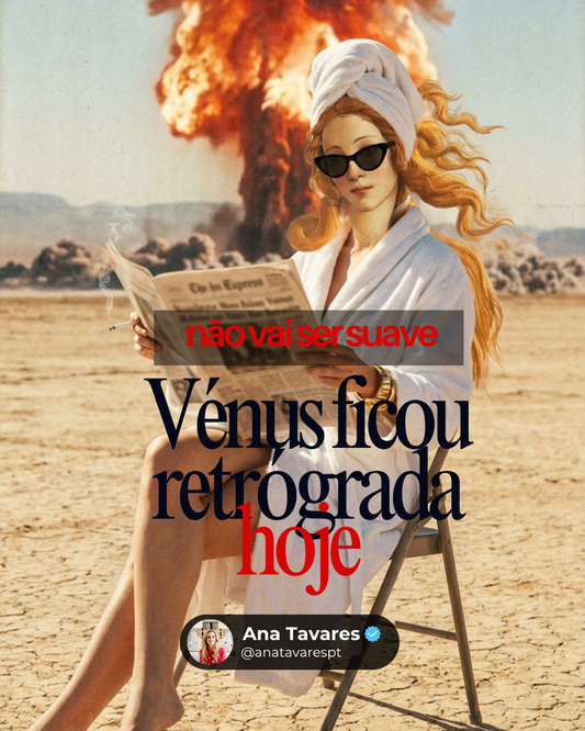 Vénus ficou retrógrada hoje. E não vai ser suave.