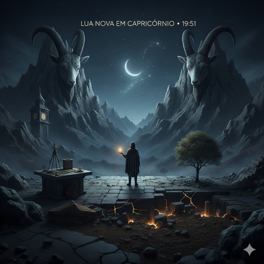 Lua Nova em Capricórnio às 19h51